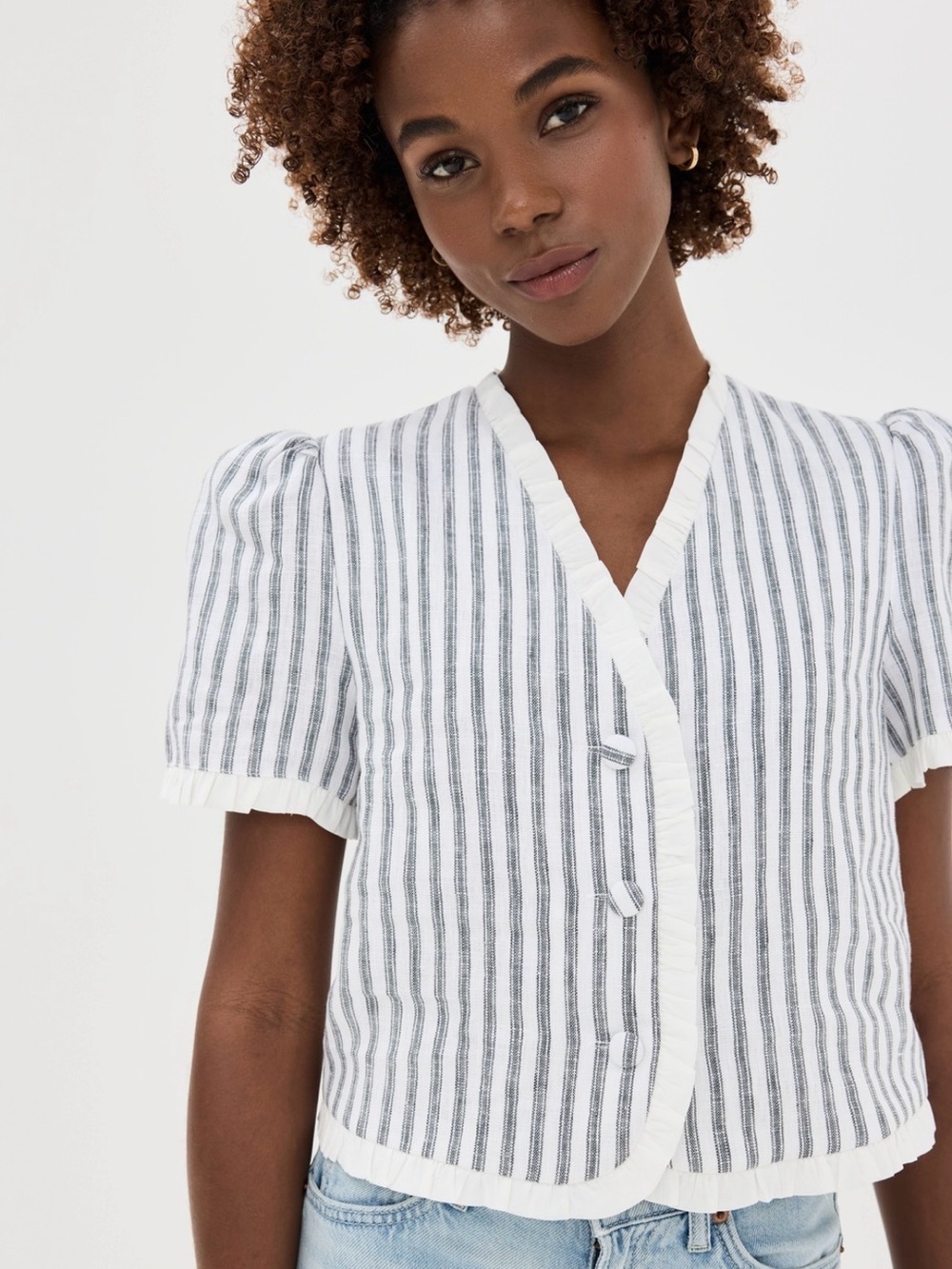 Reformation Bess Linen top